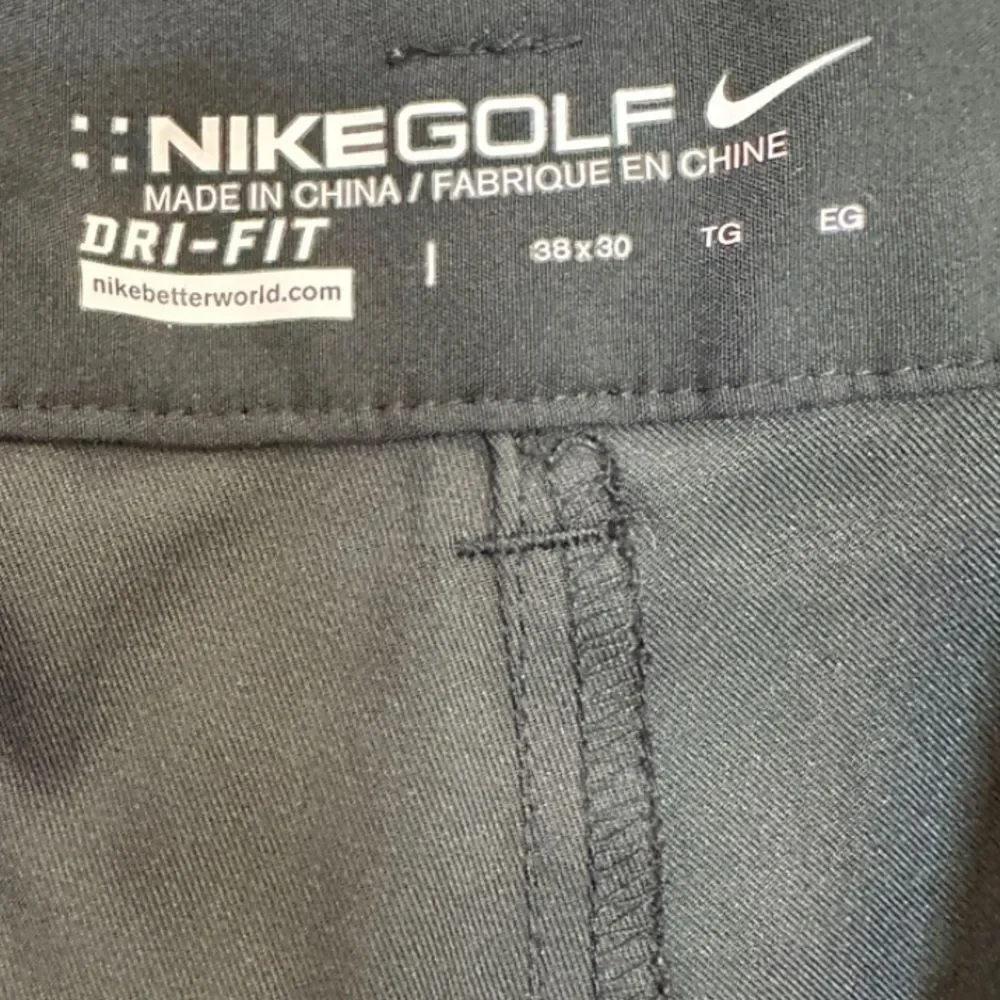 Nike Golf Dri Fit Black Pants Size 38 x 27.5